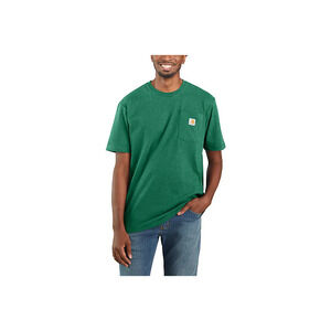 Carhartt Green Loose Fit Heavyweight Short-Sleeve Pocket T-Shirt Sz Medium K87-M